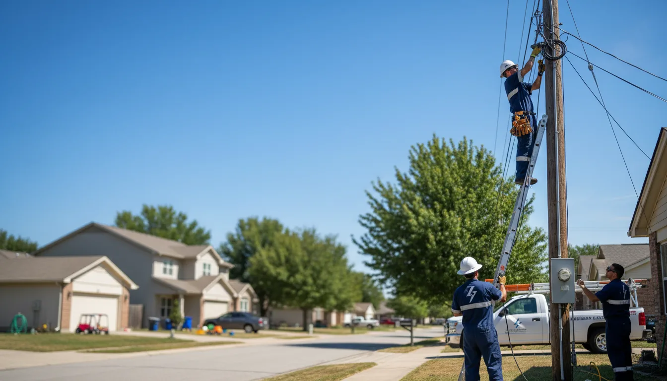 Residential electrician providing installation services in Drury, MO